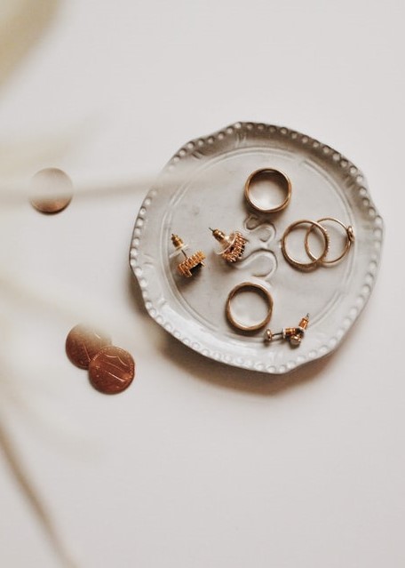 jewelry in a dish